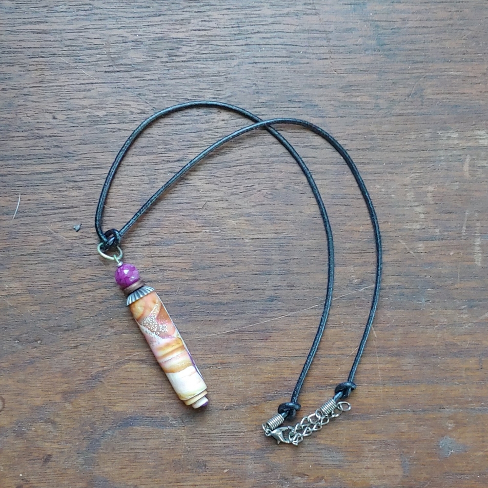 Karma spiral necklace